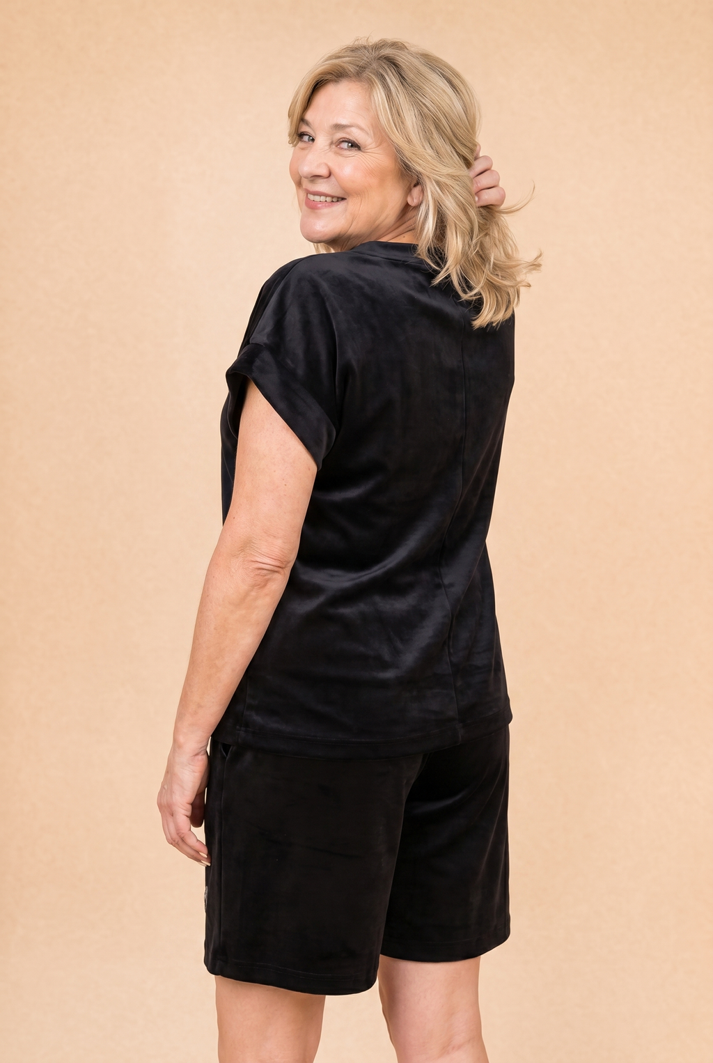 Komplet Letni Swoboda — t-shirt + szorty | 100% Wiskoza Polska szwalnia