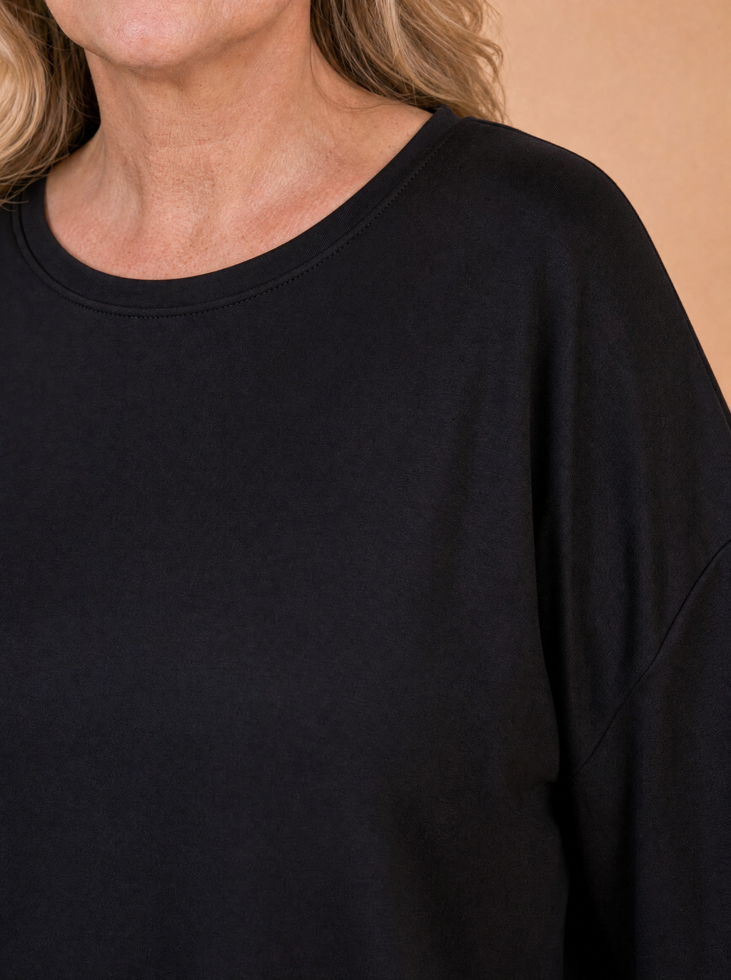 Komplet Masełko Long — Bluzka z długim rękawem i Spodnie Palazzo plus size | 100% Wiskoza Masełko, Polska Szwalnia