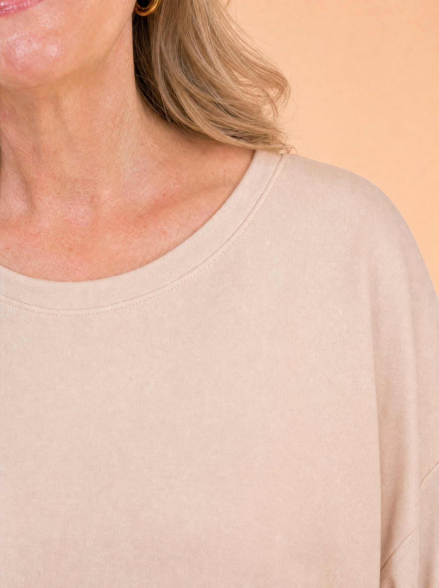 Komplet Masełko Long — Bluzka z długim rękawem i Spodnie Palazzo plus size | 100% Wiskoza Masełko, Polska Szwalnia