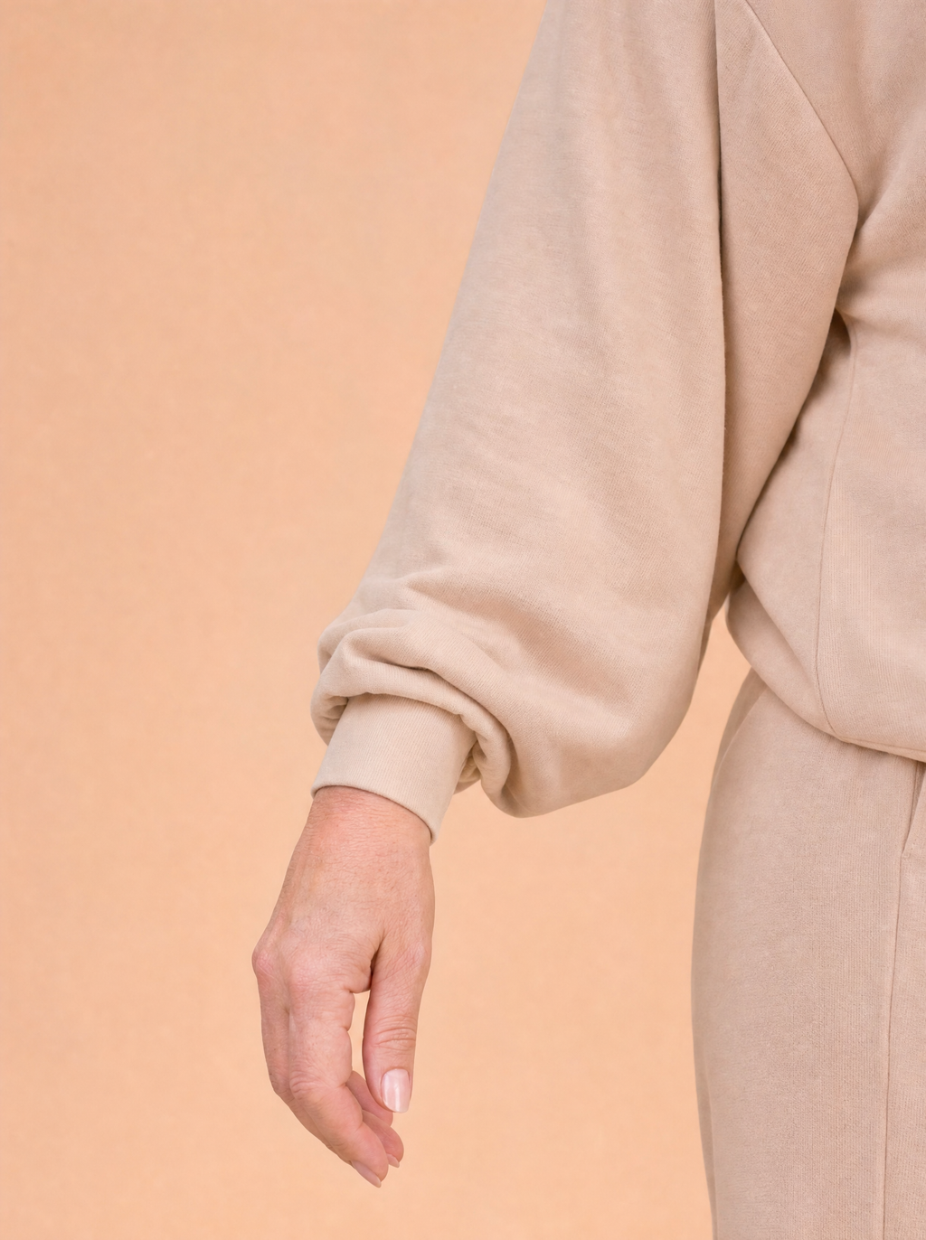 Komplet Masełko Long — Bluzka z długim rękawem i Spodnie Palazzo plus size | 100% Wiskoza Masełko, Polska Szwalnia