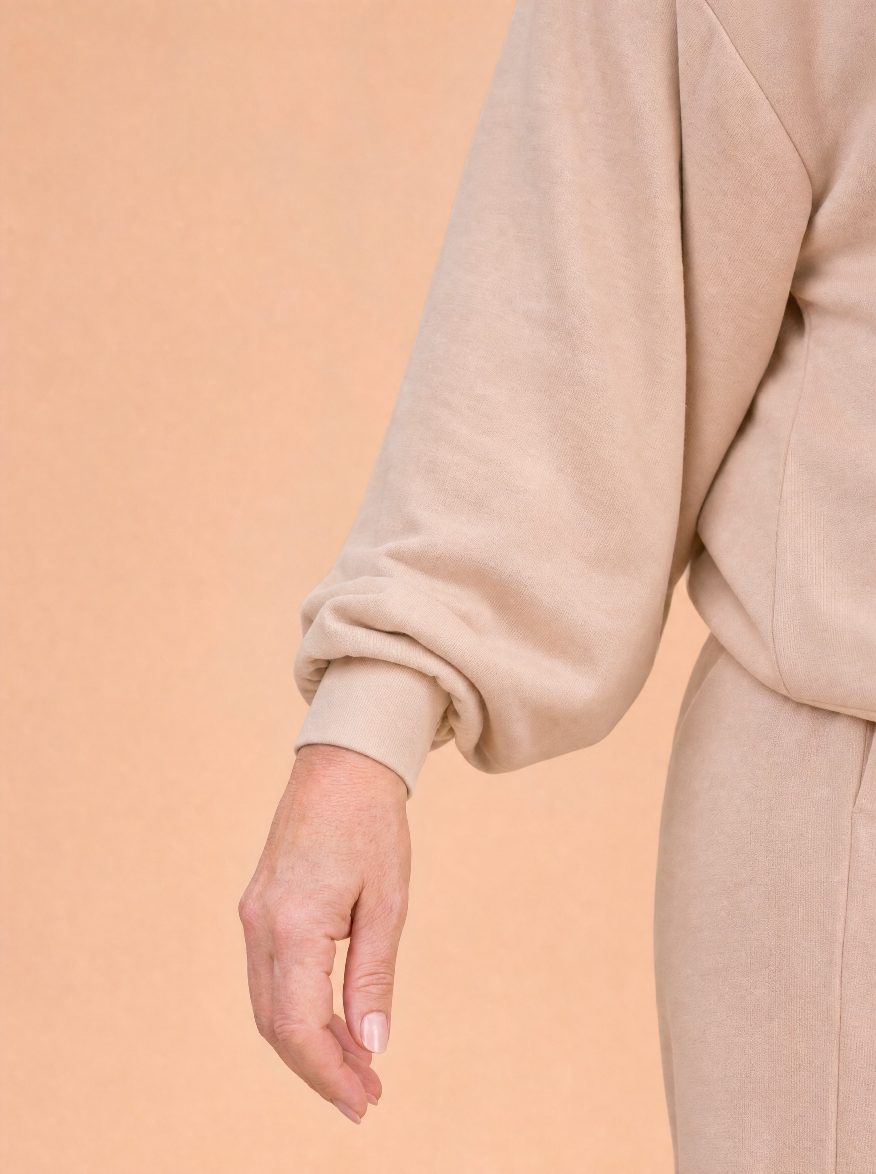 Komplet Masełko Long — Bluzka z długim rękawem i Spodnie Palazzo plus size | 100% Wiskoza Masełko, Polska Szwalnia